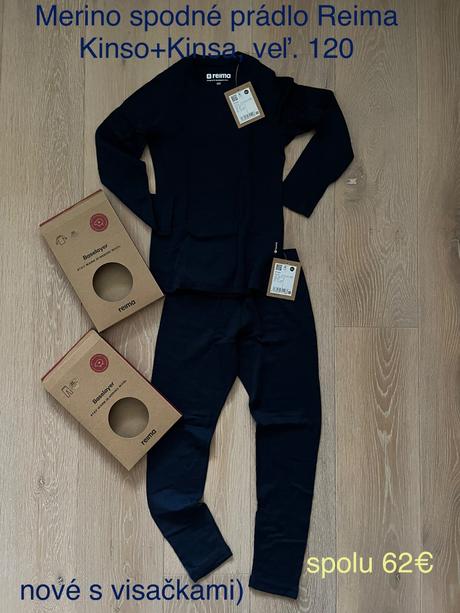 Merino spodné prádlo reima kinso+kinsa veľ.120, reima,122