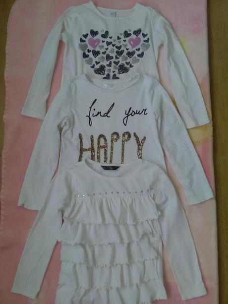 Biele tričká 3ks, 116