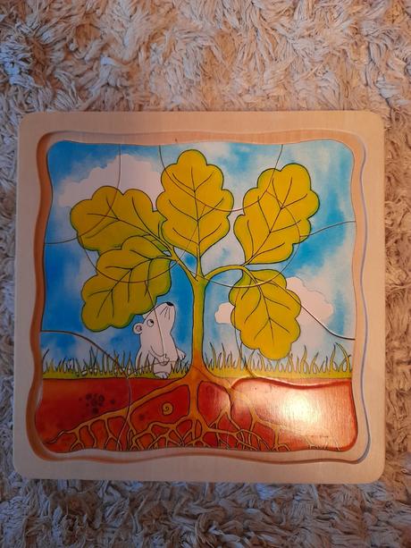 Goki vývojové vrstvené puzzle 4 vrstvy 44 diely st, 