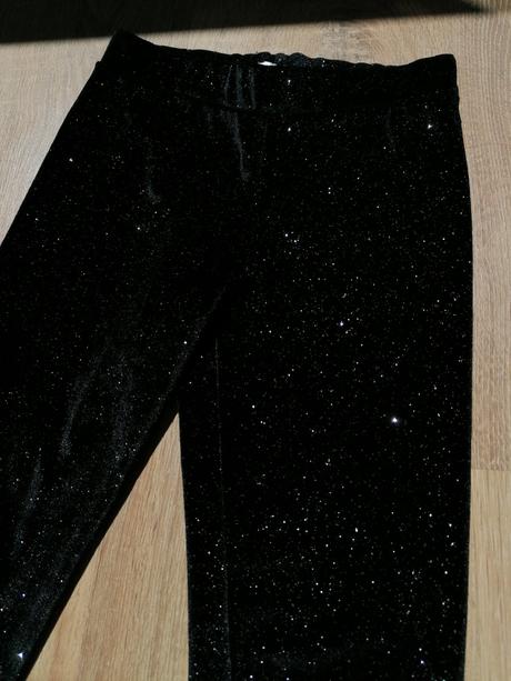 Legíny semišové s trblietkami, pepco,128