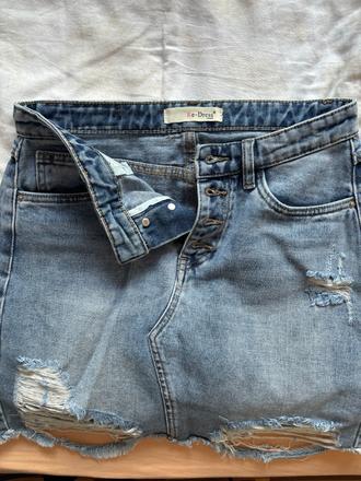 Dámska riflova sukňa, m