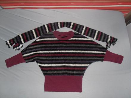 Pulovrík s patentom a šálikom, 116