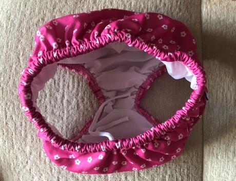 Ružové kvetované plavkové nohavičky 92/98, 92