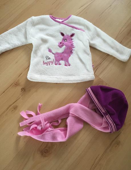 Nenosený plyšový svetrík +čiapka, kik,68