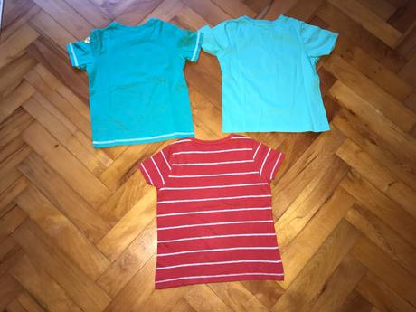 3 chlapčenské tričká - krátky rukáv - 110, 110