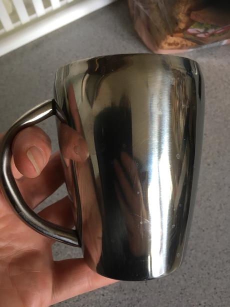 Nerezový dvojvrstvový hrncek,