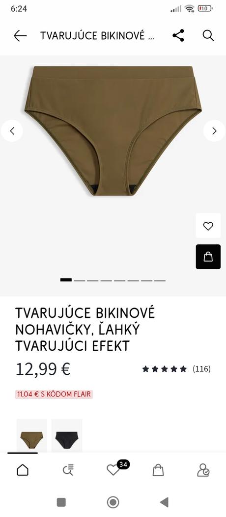 Spodný diel plaviek, bonprix,48
