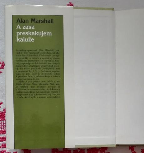 A zasa preskakujem cez kaluže - alan marshall, 