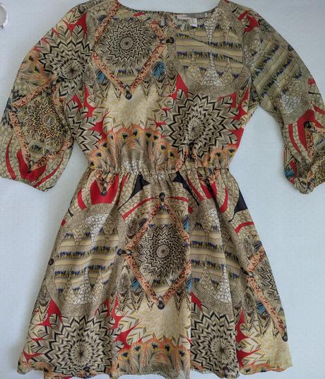 Šaty vzorované, xs