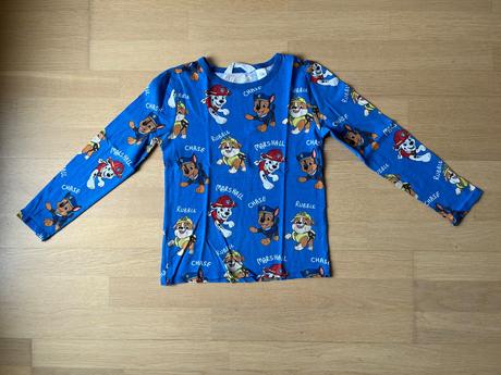Bavlnené tričko labková patrola veľ.122-128, h&m,122