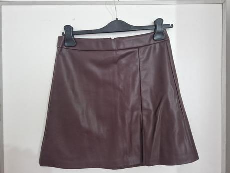 Koženková mini sukňa, sinsay,m
