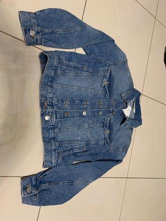 Rifľová bunda, h&m,158