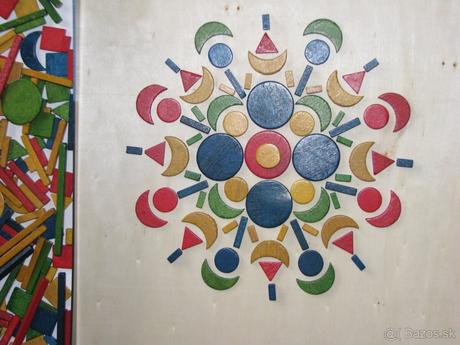 Drevené socialistické kocky tofa semliy retro, 