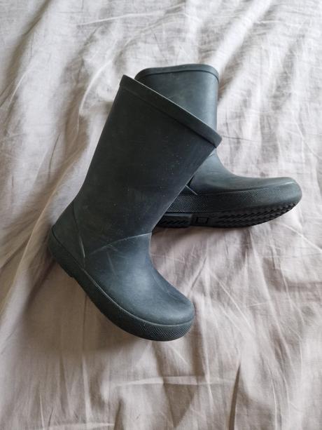 Čierne unisex gumáky, 25