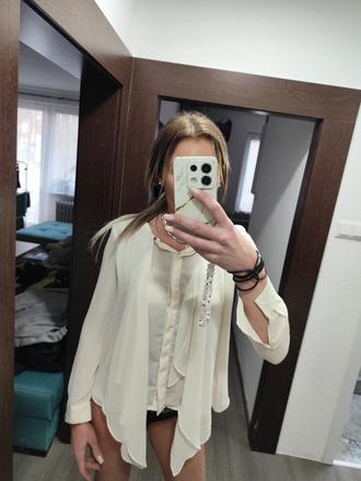 Krémová blúzka jennifer lopez veľ. s, s