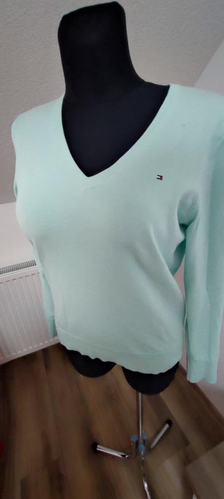 Mentolovy svetrík th, tommy hilfiger,m