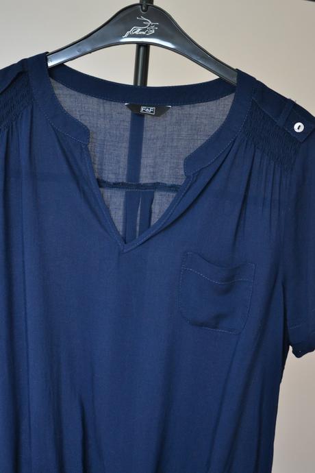 Tmavomodrá blúzka 42, f&f,42