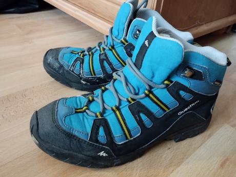 Kotníkové prechodné topánky č.37/38, quechua,37