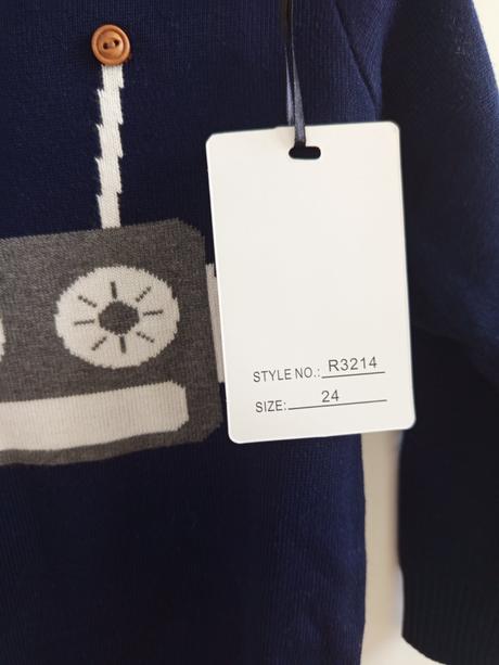 Chlapčenský modrý svetrík - velkosť 24 mesiacov, 86