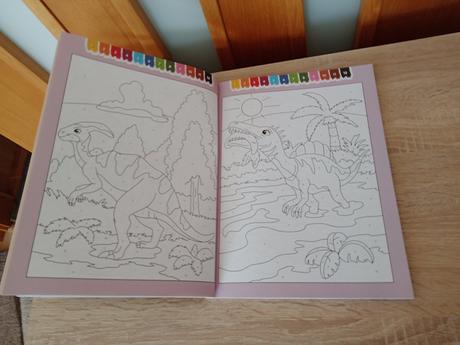 Maľovanie podľa čísel -dinosaury, 