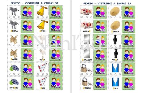 Logopedické pexeso - pdf,