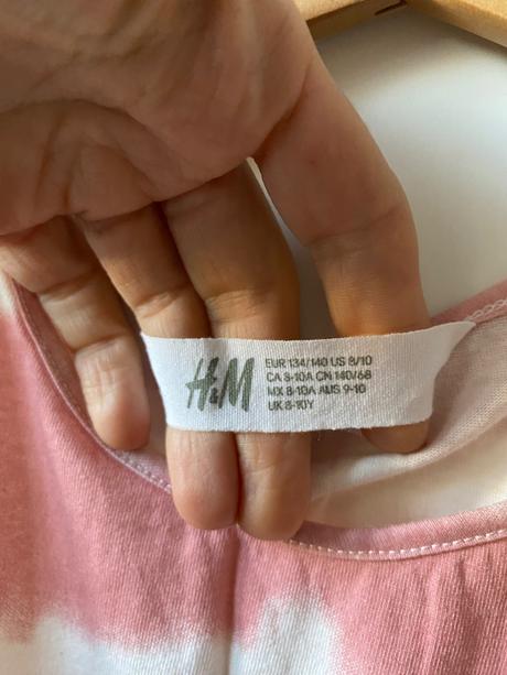 Bavlnené saty, h&m,134