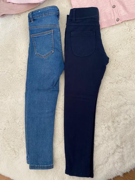 Dievčenské rifle a jeggins 104, 110, mango,110