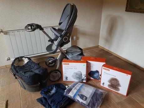 Kočik stokke explory blue melange-limitovaná edici, stokke,stokke xplory v3