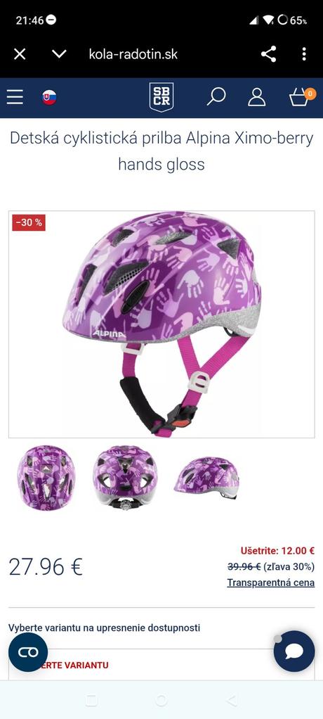 Cyklistická prilba, s