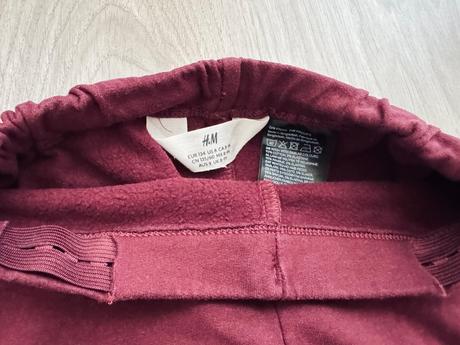 Bordové hrubšie legíny h&m 134, h&m,134