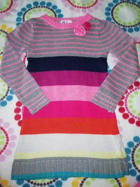 Svetríkové šaty, h&m,116