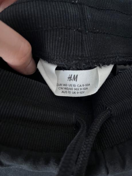 Teplakové kraťase, h&m,140