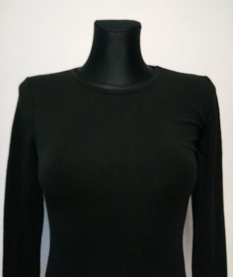 Dámsky čierny elastický top, ltb, xs