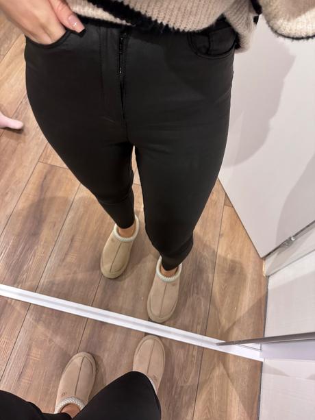 Vero moda kožené nohavice, vero moda,s