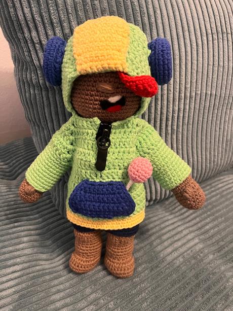 Handmade háčkovaný leon- brawl stars, 