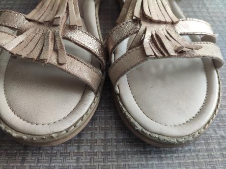 Kožené sandalky so strapcami, lasocki,36