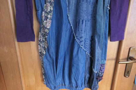 Desigual bavlnene riflove moderne saty m/l, desigual,m