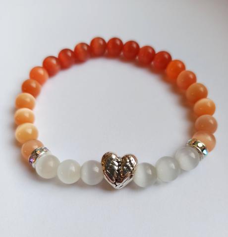 Handmade náramky -mačacie oko,aj set s náušnicami, 