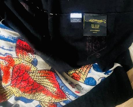 Ed hardy dlhá vesta /kardigan, ed hardy,l
