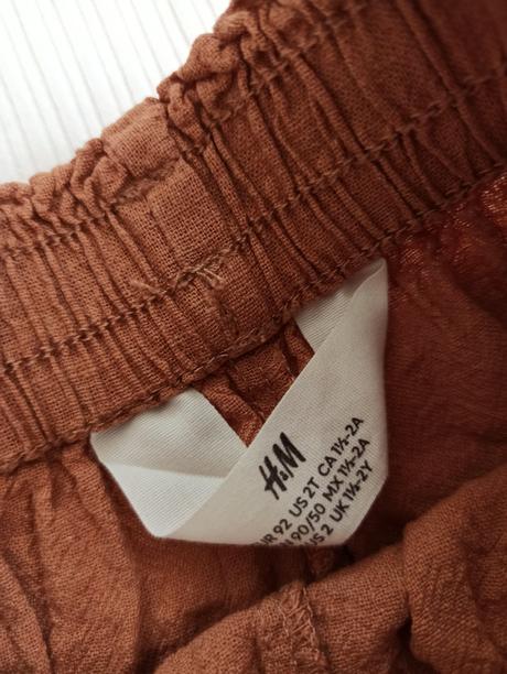 Ľanové šortky, h&m,92