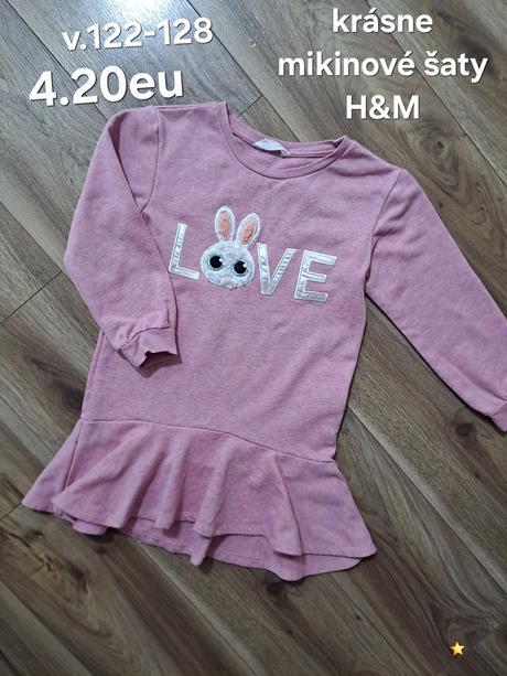 Mikinové šaty h&m, h&m,122