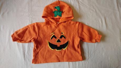 Detská mikina s kapucňou, miniwear, oranžová, miniwear,62