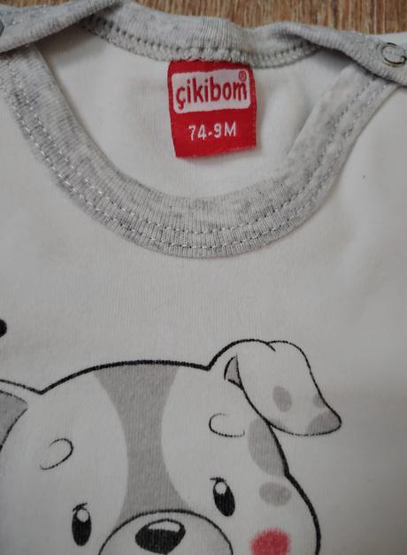 Komplet body, teplačky + čiapočka, 74