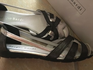Letné kožené balerínky sandále sergio bardi, 37