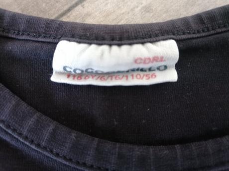 Čierne tričko pre dievčatá, 116