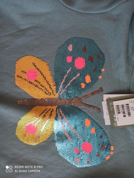 Mikina s premienacim obrazkom, h&m,146