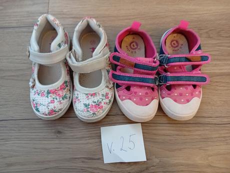 Dievčenské topánky (25) krásne kvetinové, 25