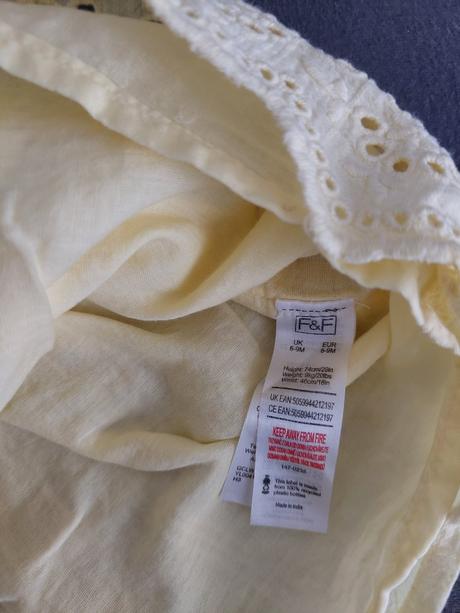 Žlté šaty s čelenkou, f&f,74