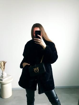 Čierny kožúšok 40, 40