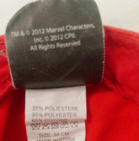 Červená šiltovka spiderman č. 637, marvel, 56 cm, marvel,56